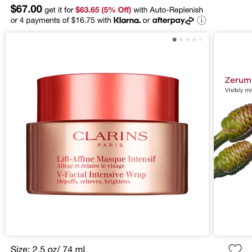 NIB Clarins V-Facial Intensive Wrap